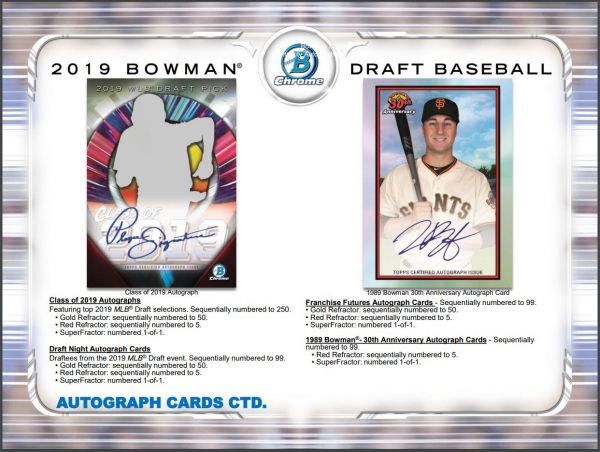 2019 Bowman Draft Baseball Super Jumbo (Box)