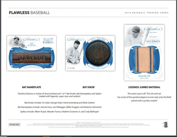 2019 Panini Flawless Baseball Hobby 2 Box (Case)