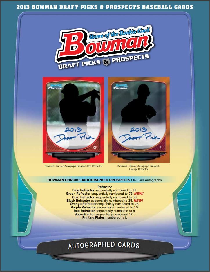 2013 Bowman Draft Picks & Prospects Baseball Hobby 12 Box (Case)