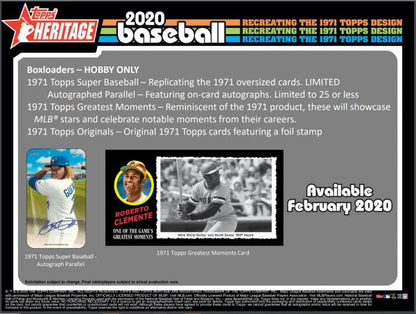 2020 Topps Heritage Baseball Hobby (Box)