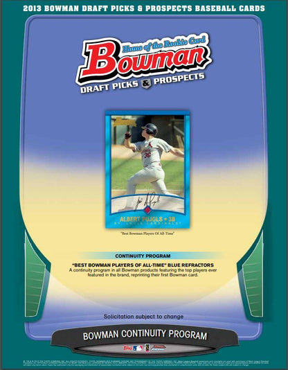 2013 Bowman Draft Picks & Prospects Baseball Hobby 12 Box (Case)