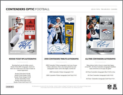 2018 Panini Contenders Optic Football Hobby (Box)