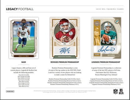 2019 Panini Legacy Football Hobby (Box)