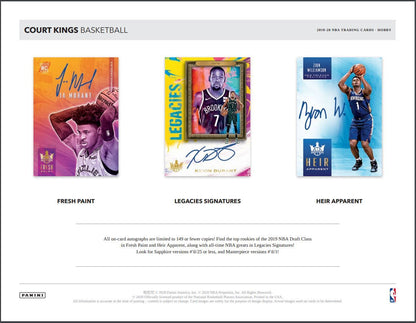 2019-20 Panini Court Kings Basketball Hobby (Box)