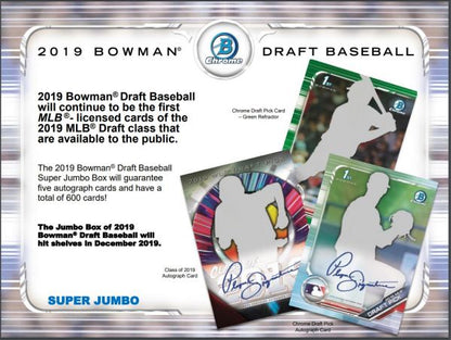 2019 Bowman Draft Baseball Super Jumbo (Box)