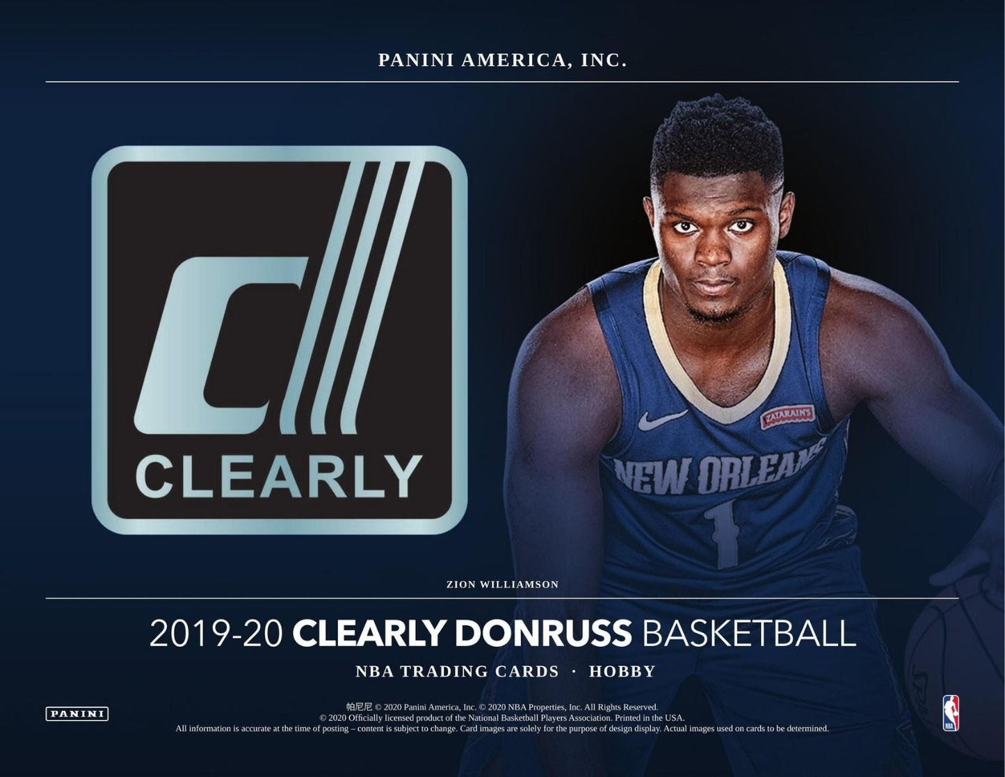 2019-20 Panini Clearly Donruss Basketball Hobby 12 Box (Case)