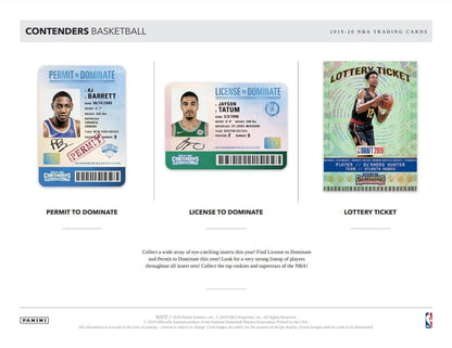 2019-20 Panini Contenders Basketball Hobby (Box)