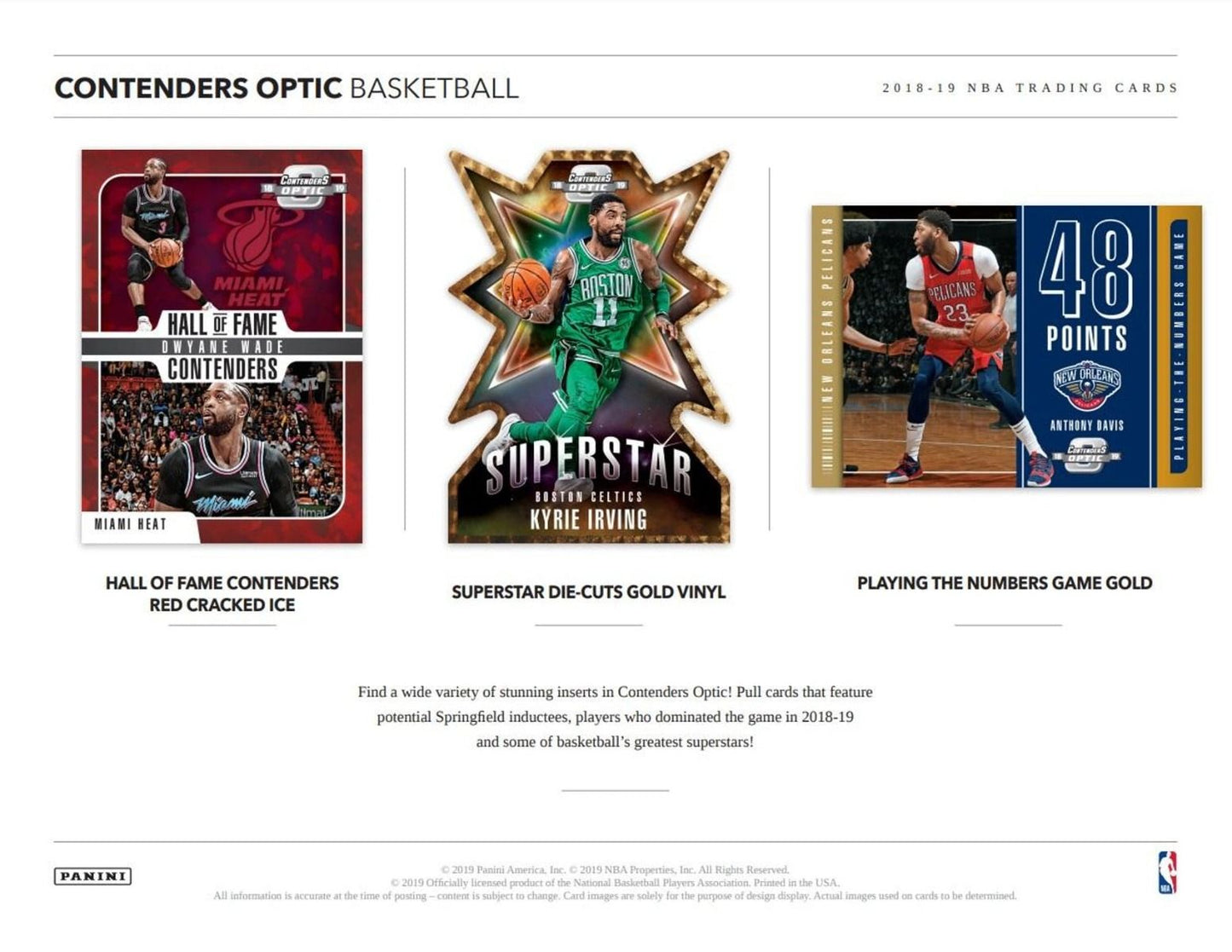 2018-19 Panini Contenders Optic Basketball Hobby (Box)