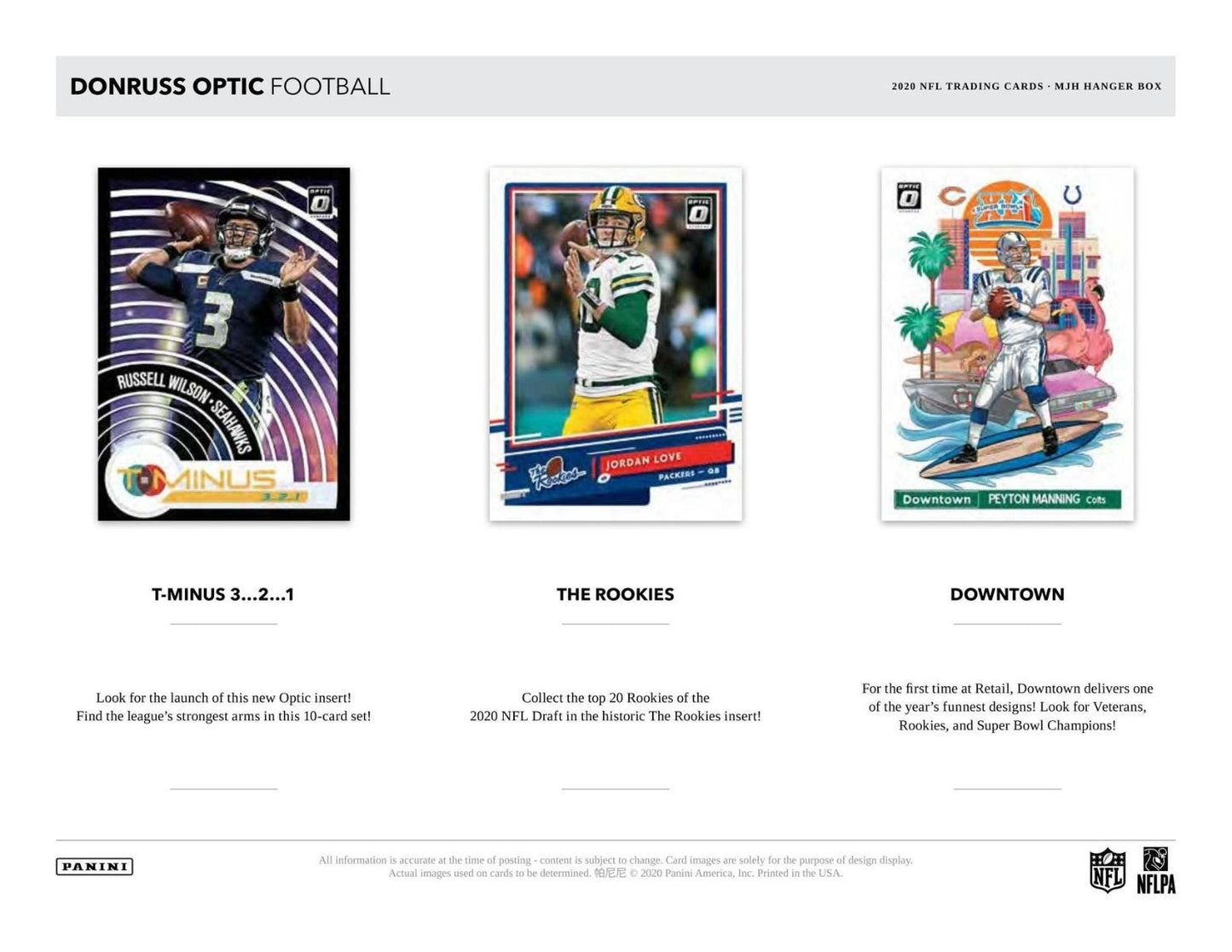 2020 Panini Donruss Optic Football Hanger (Box)