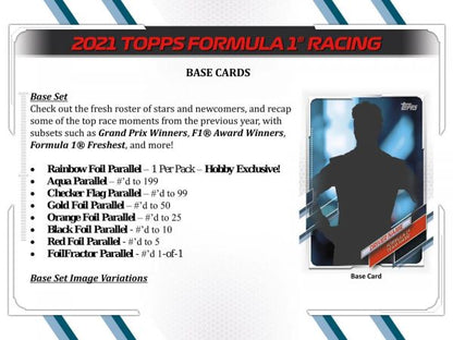 2021 Topps F1 Formula 1 Racing Hobby (Box)