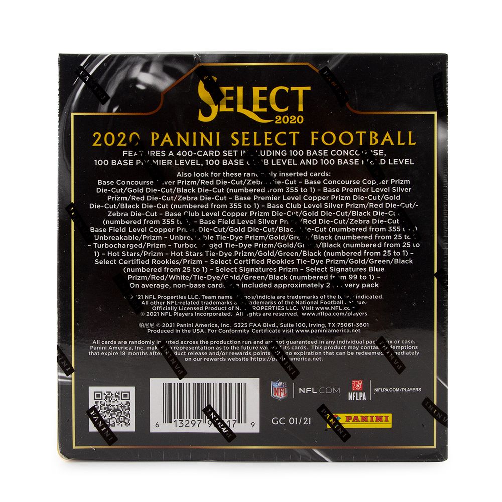 2020 Panini Select Football Mega (Red Prizm Die-Cuts)(Box)