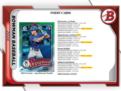 2024 BOWMAN BASEBALL HOBBY 12 BOX (CASE)