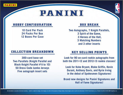 2012-13 Panini Basketball Hobby (Box)