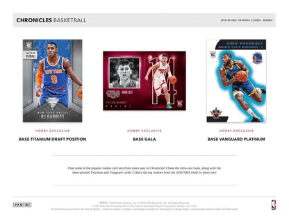 2019-20 Panini Chronicles Basketball Hobby (Box)