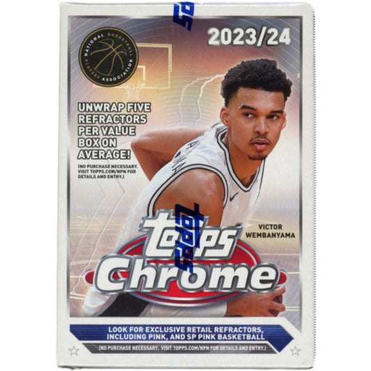 2023-24 TOPPS CHROME BASKETBALL BLASTER (BOX)