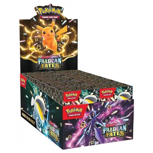 POKEMON SCARLET & VIOLET PALDEAN FATES BOOSTER BUNDLE 6 DISPLAY CASE