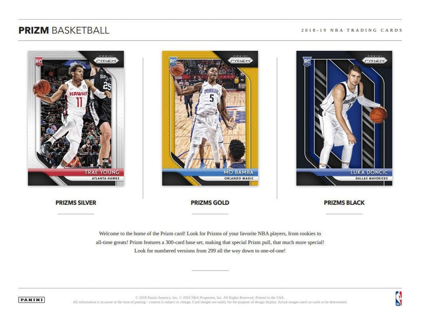 2018-19 Panini Prizm Basketball Hobby (Box)