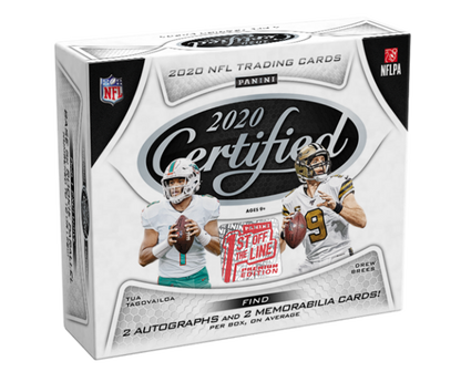 2020 Panini Certified FOTL 1st off The Line Football Hobby 20 Box (Case)