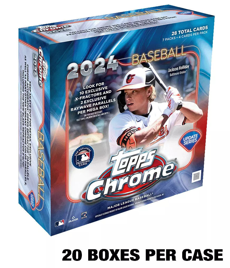 2024 TOPPS CHROME UPDATE BASEBALL MEGA 20 BOX (CASE)