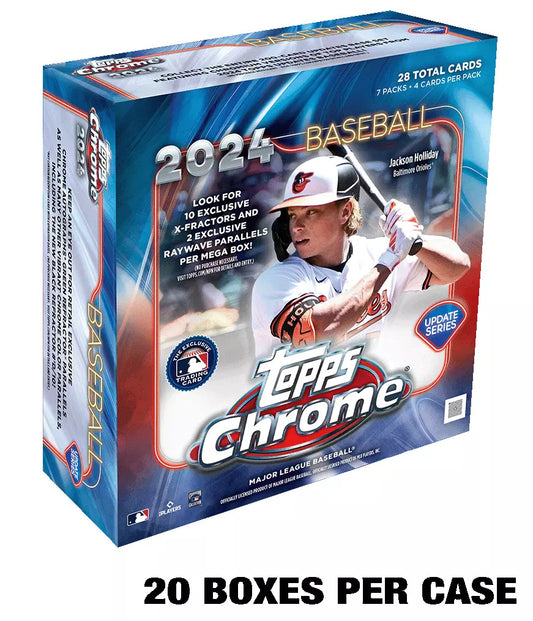 2024 TOPPS CHROME UPDATE BASEBALL MEGA 20 BOX (CASE)