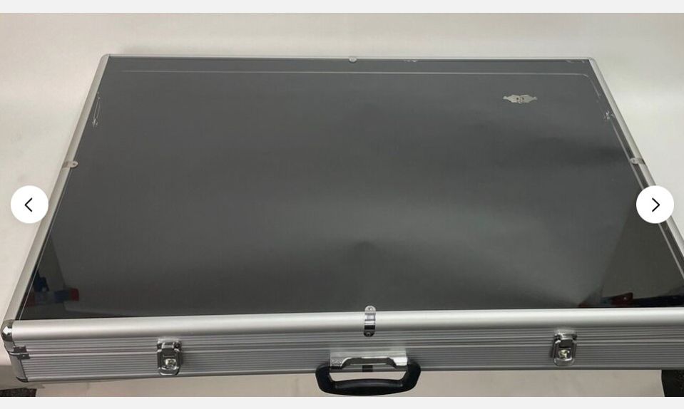 Aluminum Display Box Portable Aluminum Display Case With Locks 34x22 Inch Showcase For Cards, Jewelry, Pastries & Collectibles Acrylic Top Collectible Display Case Aluminum Display Box Portable Aluminum Display Case With Locks 34x22 Inch Showcase For Cards, Jewelry, Pastries & Collectibles Acrylic Top Collectible Display Case