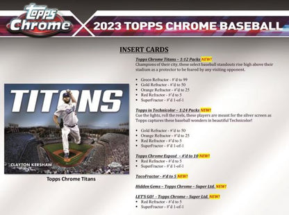 2023 Topps Chrome Baseball Mega (Box)