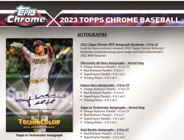 2023 Topps Chrome Baseball Mega (Box)