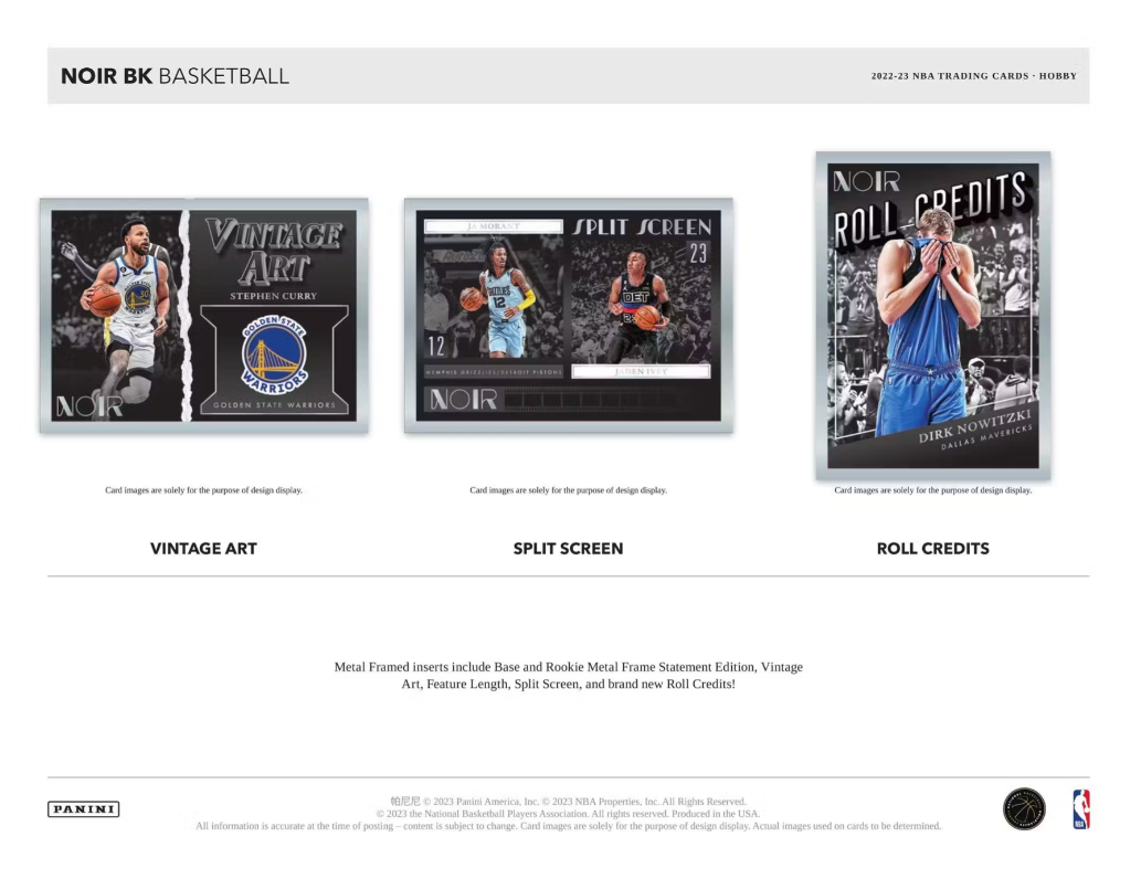 2022-23 Panini Noir Basketball 4 Box Hobby Case