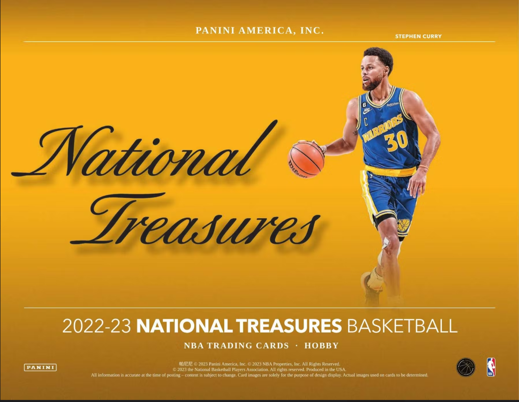 2022-23 Panini National Treasures Basketball 4 Box Hobby (Case)