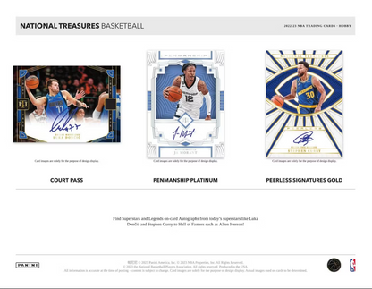 2022-23 Panini National Treasures Basketball 4 Box Hobby (Case)