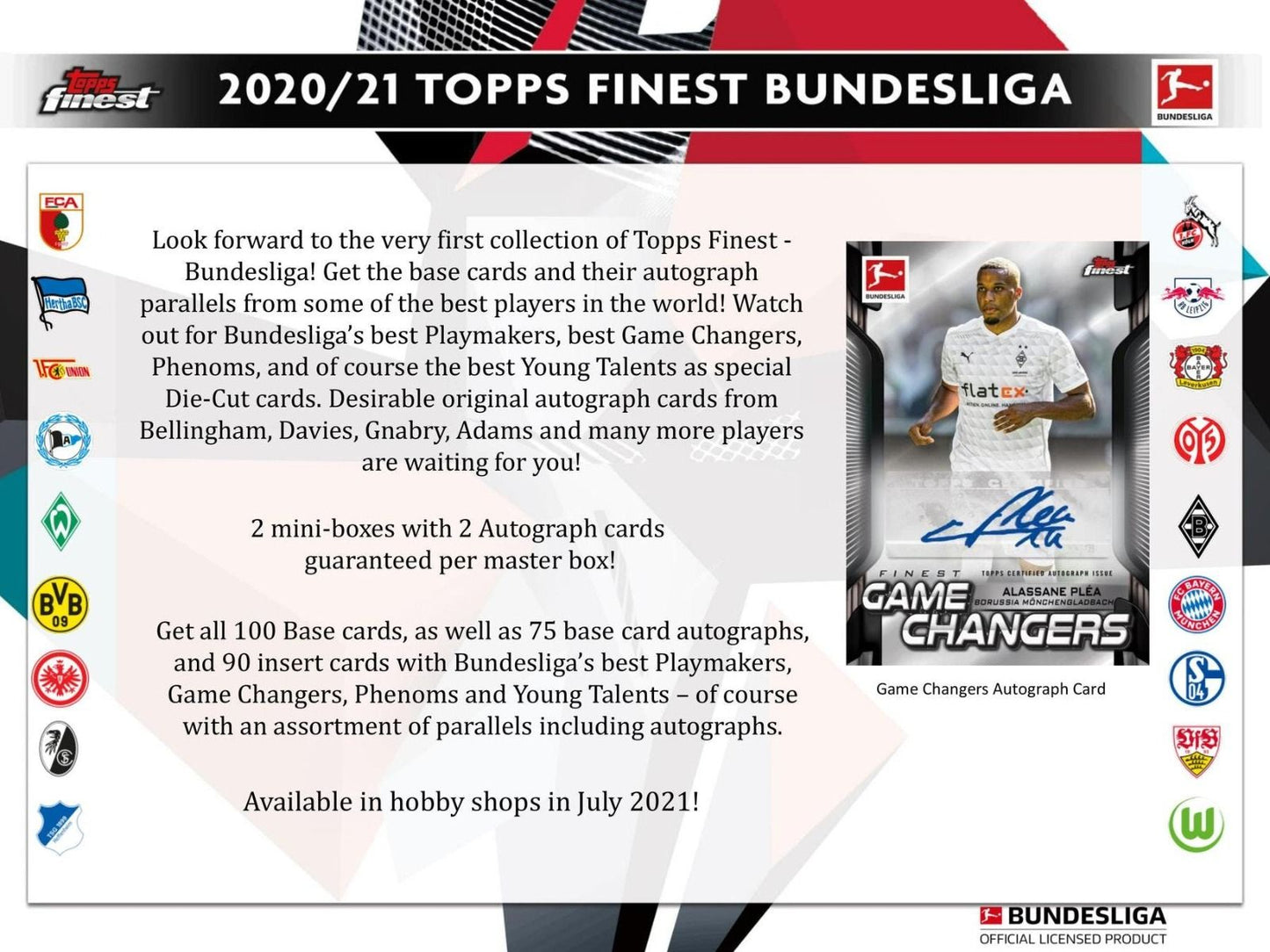 2020-21 Topps Finest Bundesliga Soccer Hobby (Box)