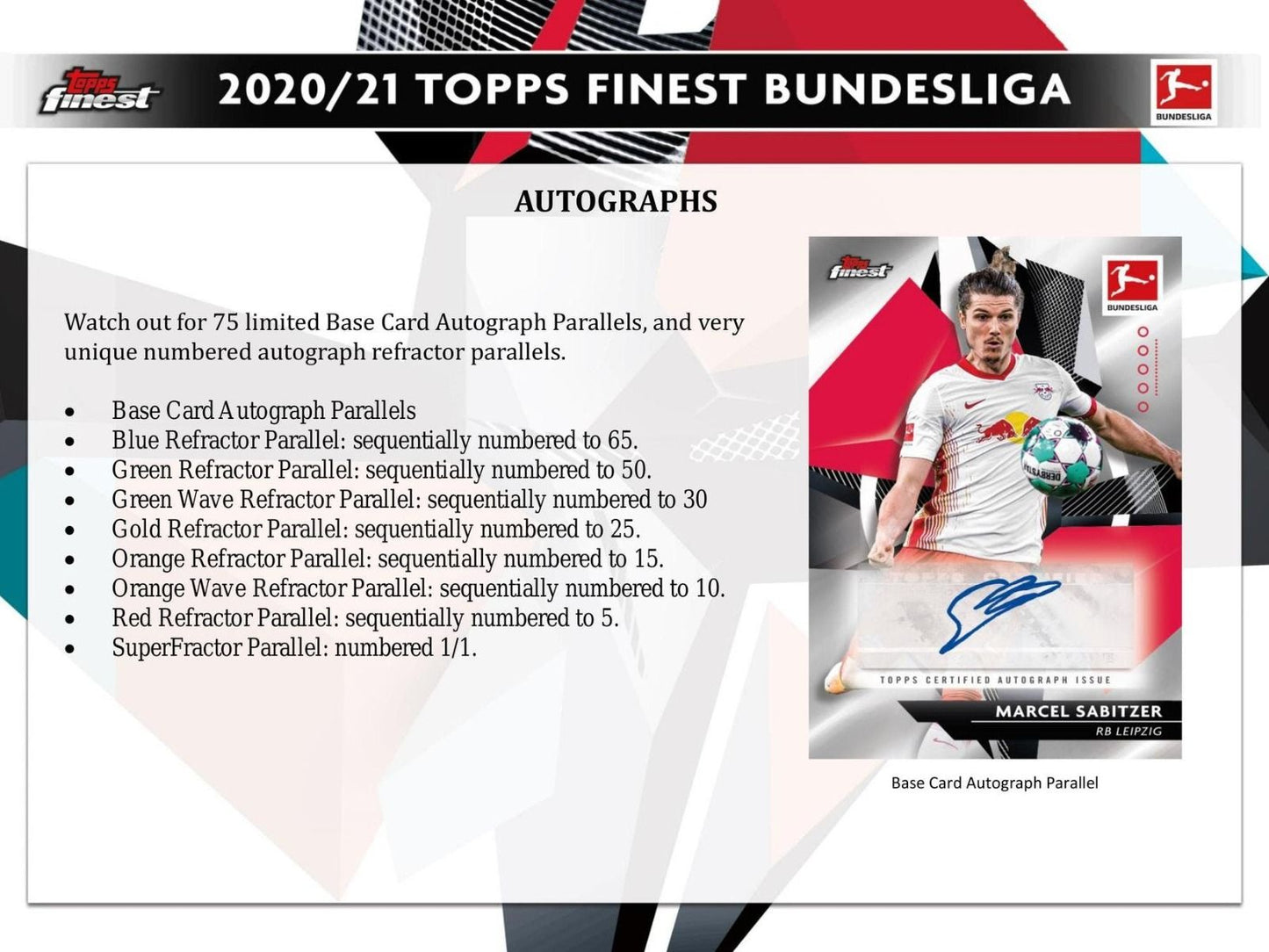 2020-21 Topps Finest Bundesliga Soccer Hobby (Box)