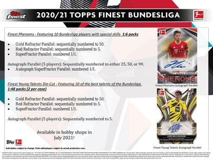 2020-21 Topps Finest Bundesliga Soccer Hobby (Box)