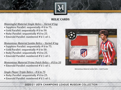 2020-21 Topps UEFA Champions League Museum Collection Soccer Hobby 12 Box (Case)