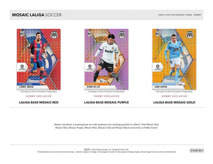 2020-21 Panini Mosaic La Liga Soccer Hobby (Box)