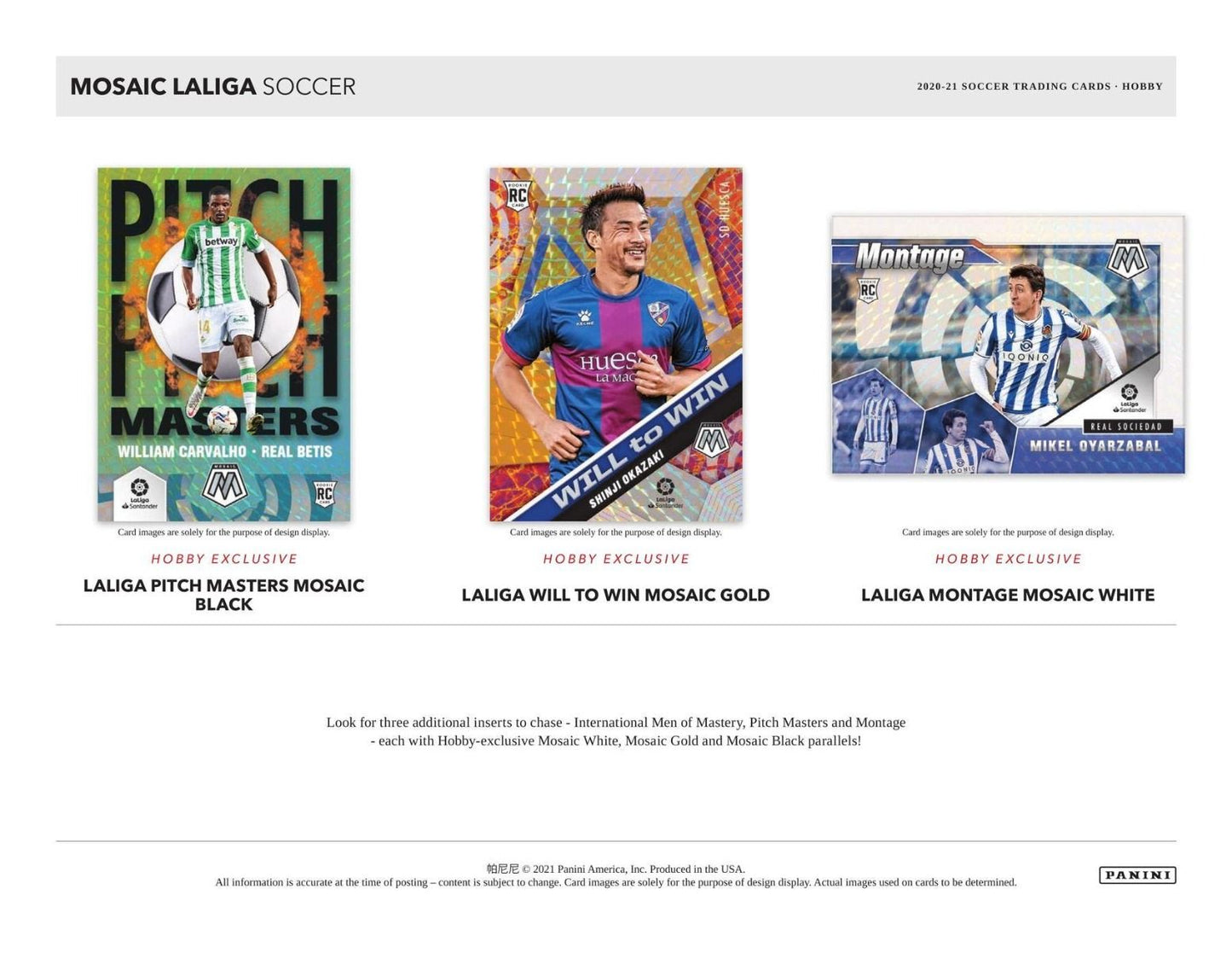 2020-21 Panini Mosaic La Liga Soccer Hobby (Box)