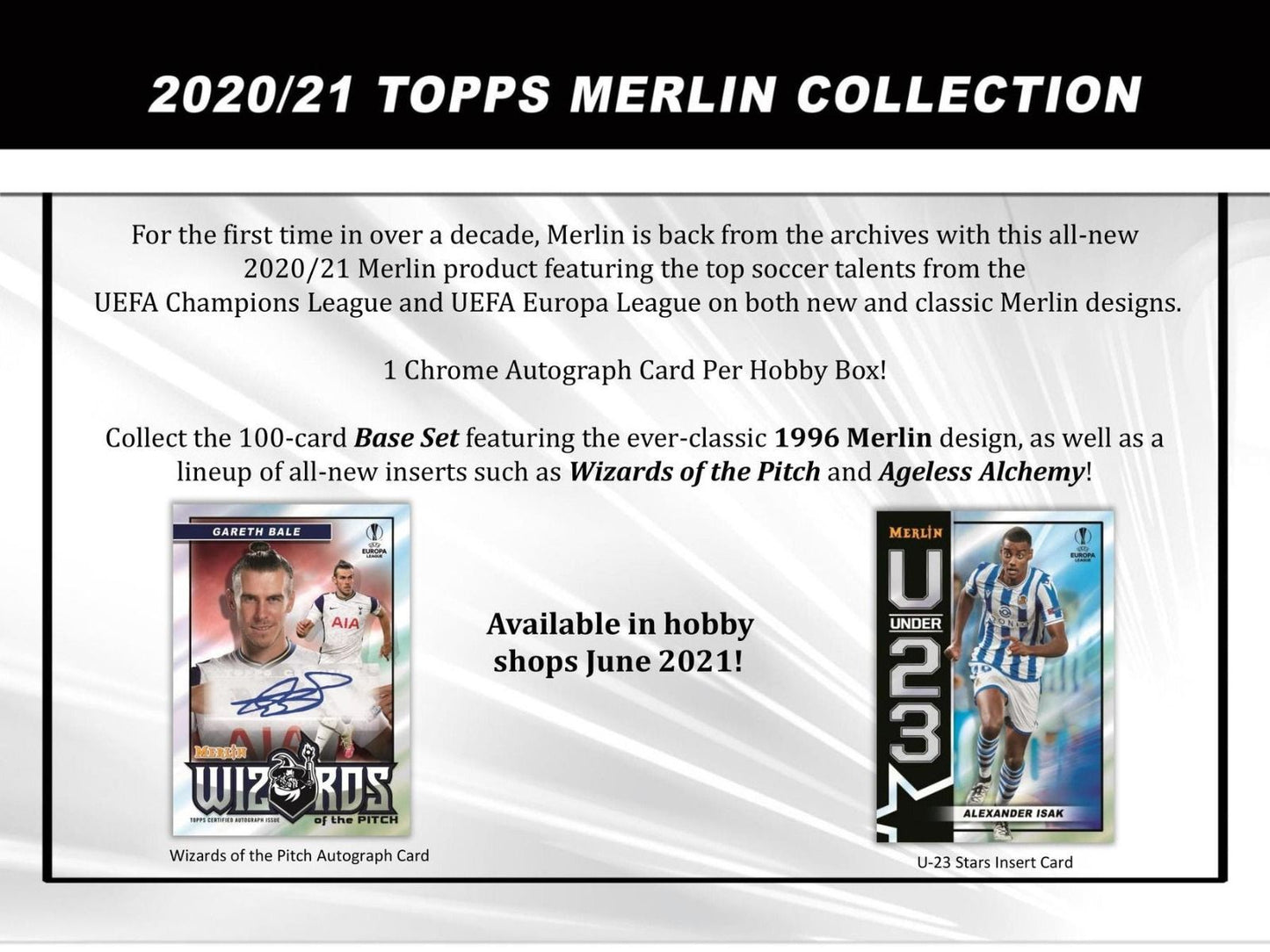 2020-21 Topps Chrome UEFA Merlin Soccer Hobby (Box)