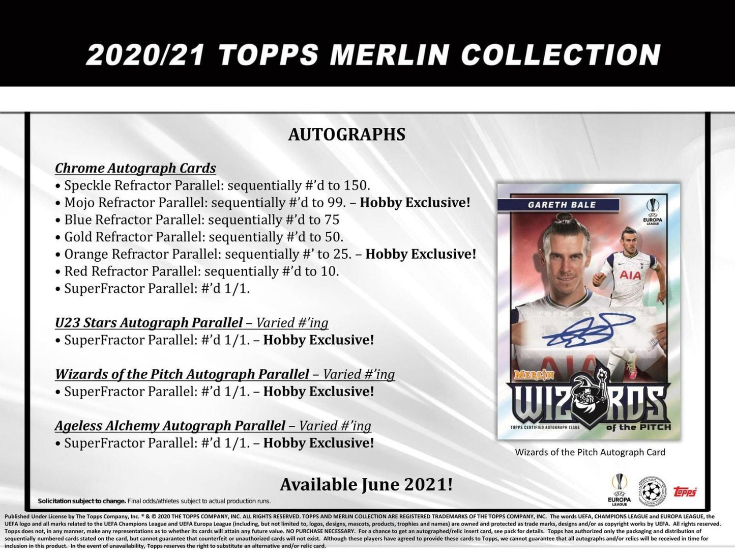 2020-21 Topps Chrome UEFA Merlin Soccer Hobby (Box)