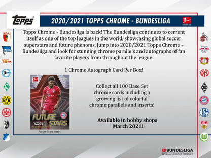 2020-21 Topps Chrome Bundesliga Soccer Hobby (Box)