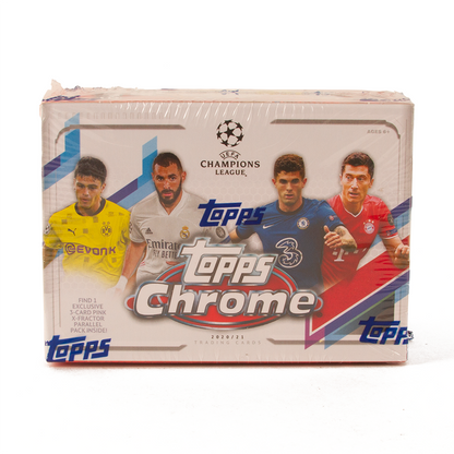 2020-21 Topps Chrome UEFA Champions League Soccer Blaster (Box)