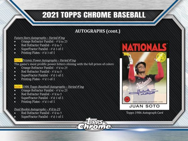 2021 Topps Chrome Baseball Hobby (Box)