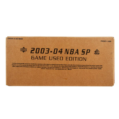 2003-04 Upper Deck SP Game Used Basketball Hobby 6 Box (Case)