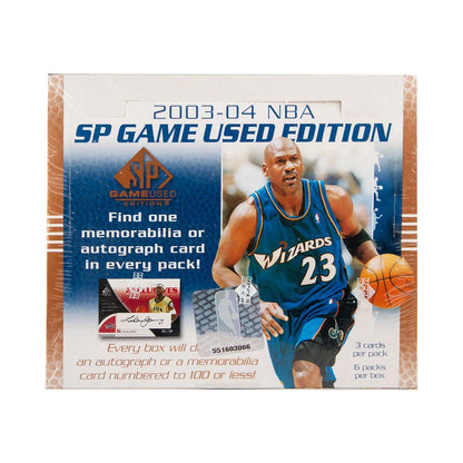 2003-04 Upper Deck SP Game Used Basketball Hobby 6 Box (Case)