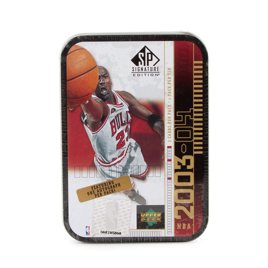 2003-04 Upper Deck SP Signature Basketball Hobby Black Tin (Jordan)(Box)