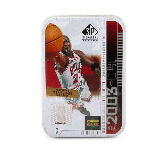 2003-04 Upper Deck SP Signature Basketball Hobby White Tin (Jordan)(Box)